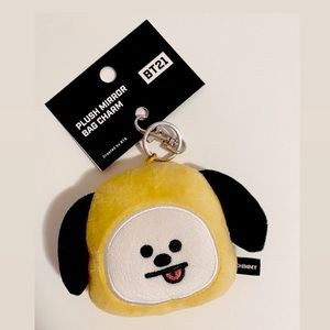 [SOLD] BT21 Chimmy Plush Mirror Bag Charm